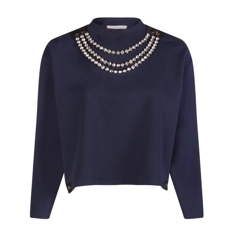 🎁 CHRISTOPHER KANE Cup Chain Cropped Sweatshirt